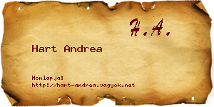 Hart Andrea névjegykártya