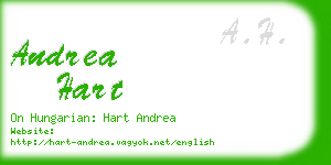 andrea hart business card